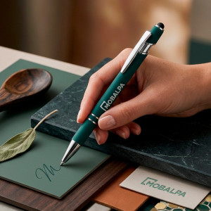Stylo bille soft touch