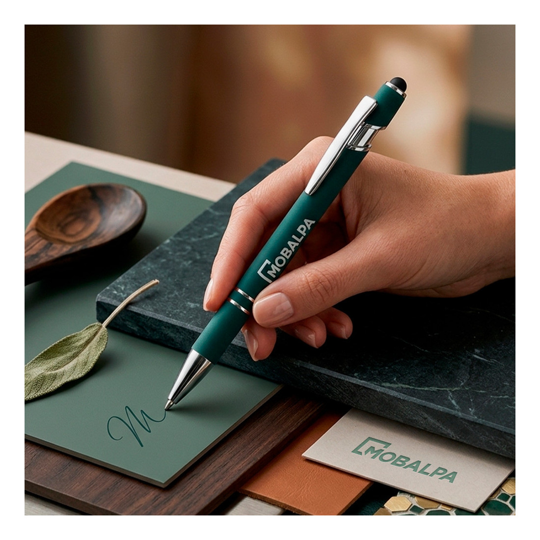 Stylo bille soft touch