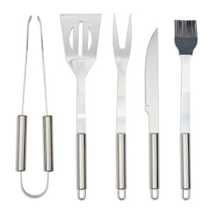 Coffret de 5 accessoires métal barbecue