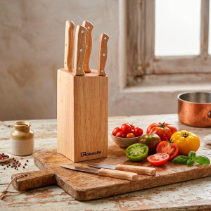 Set de 5 couteaux en bois