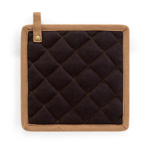 Manique en toile de coton noire