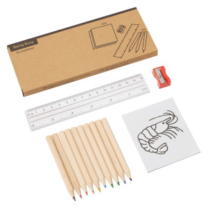 Set crayons de couleur et coloriage