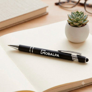 Stylo bille stylet noir
